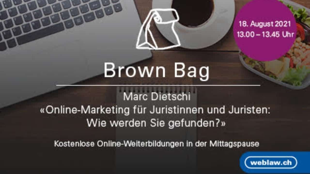 Banner der Weiterbildung Marketing für Juristen.