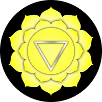 Symbol des Solarplexus-Chakras (Manipura).