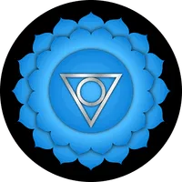 Symbol des Hals-Chakras (Vishuddha).