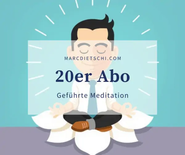 Ein Manager während der Meditation.