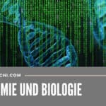 Blaue DNA-Strings kombiniert mit dem Matrix-Code in grün mit der Überschrift Ökonomie und Biologie von Marc Dietschi. Das Bild soll zeigen, wie ähnlich die Ökonomie der Biologie ist, und dass wir diese als Vorbild nehmen können.