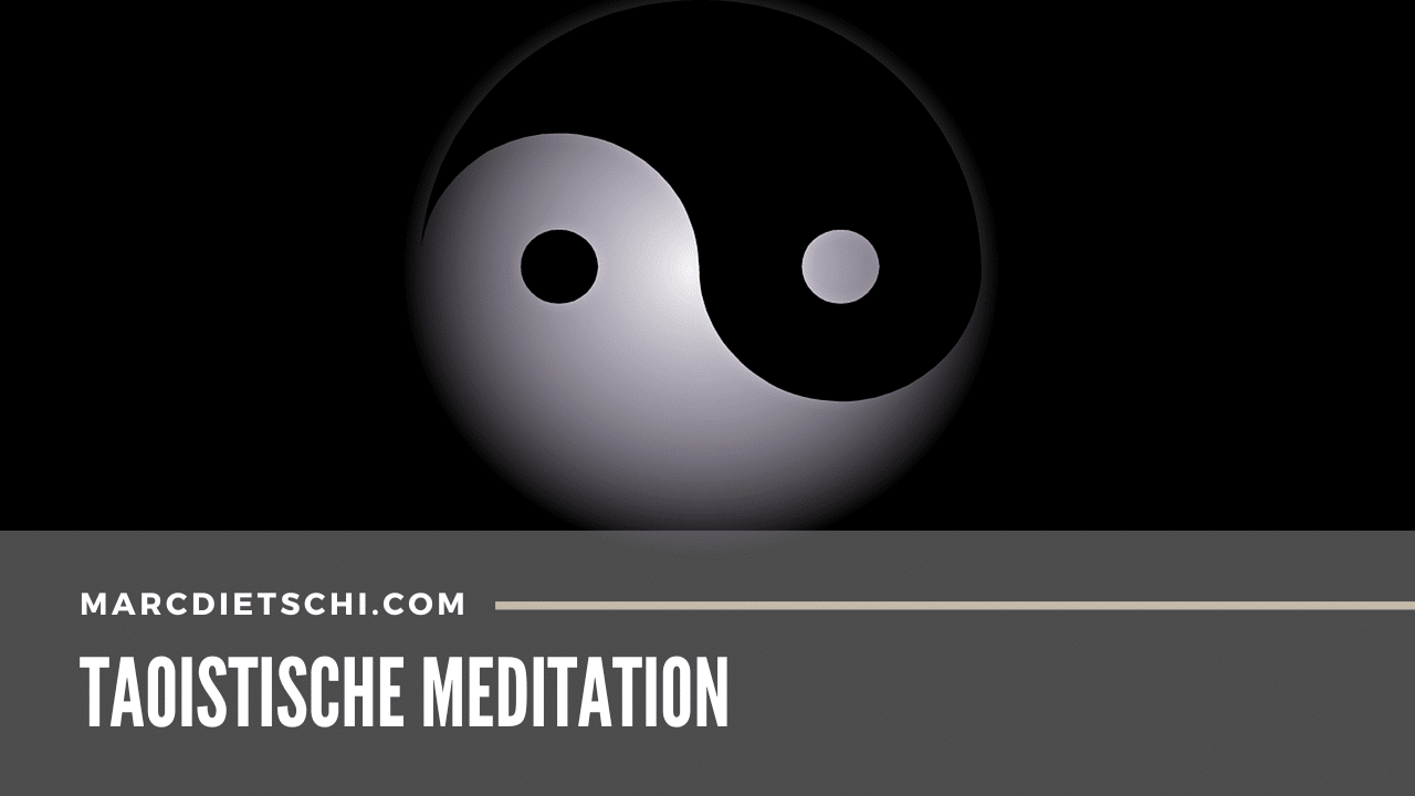 Ein Yin-Yang-Symbol, symbolisch für taoistische Meditation.